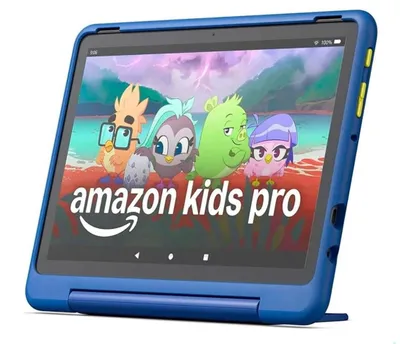 Produktbild von AMAZON Fire HD 10 Kids Pro (2023), Tablet, 32 GB, 10 Zoll, mitgelieferte Hülle im Nebula Design