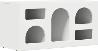 Zdjęcie produktu dla vidaXL Szafka pod TV biała 80 x 35 x 40 cm materiał drewnopochodny