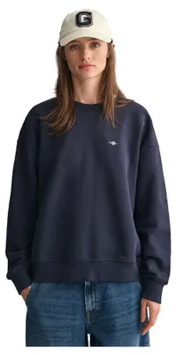 Produktbild von Gant Damen Shield C-Neck Sweatshirt, Evening Blue, L EU