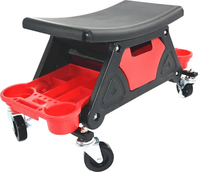 Produktbild von LUXTOM | Werkstatthocker, Rollhocker, 135kg, 640 x 335 x 390 mm, Belastbar Werkstatt Rollsitz, Montagehocker, Garagenhocker, Werkstatt-Arbeits-Hocker-Stuhl-Sitz