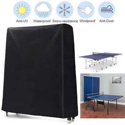 Produktbild von Pingpong-Tisch-Halter - UV-Schutz - Schwarz - Wasserfest - Staubfest