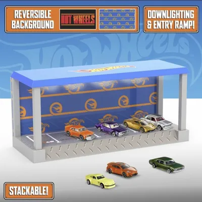 Produktbild von Hot Wheels Vitrine mit Licht 13 x 28,5 x 10 cm