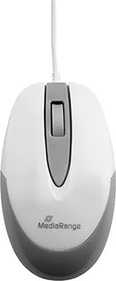 Immagine prodotto di MediaRange MROS214 MediaRange Maus USB 2.0 3 Tasten, kompakt weiß/grau