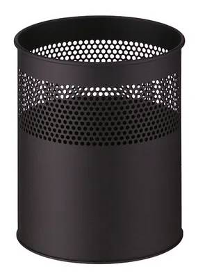 Produktbild von Halbperforierter Papierkorb 30 Liter schwarz