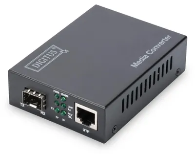 Produktbild von Gigabit Medienkonverter RJ-45 auf SFP (schwarz)