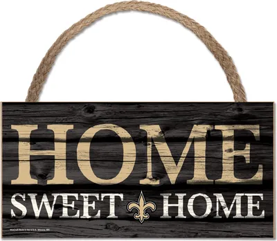 Produktbild von NFL New Orleans Saints Home Sweet Wood Sign Holzschild Tür- / Wand-schmuck
