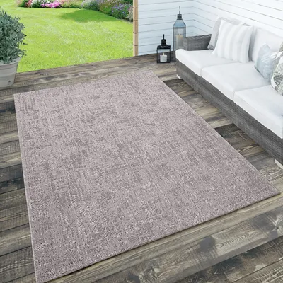 Produktbild von In- & Outdoor Teppich, Terrasse u. Balkon, Wetterfest Einfarbig m. Struktur Grösse 80x150 cm