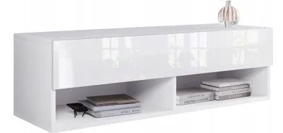 Immagine prodotto di Tavolo TV CALIBURI 100 - bianco / bianco lucido