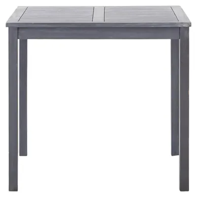Produktbild von Quadratischer Gartentisch aus Akazienholz, grau, 80 x 80 x 74 cm