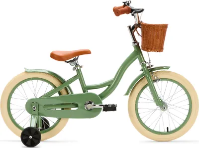 Produktbild von Generation Blanco 16 Zoll Olivgrün – Kinderfahrrad mit Korb