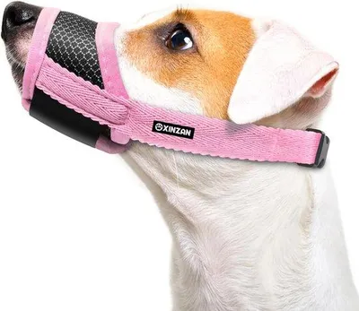 Produktbild von Maulkorb für kleine und mittelgroße Hunde - Verhindert Beißen und Bellen - Weich und Atmungsaktiv