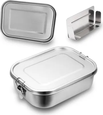 Produktbild von Yakimz 1400ml Brotdose ohne Plastik BPA frei brotdose edelstahl Edelstahl Lunchbox