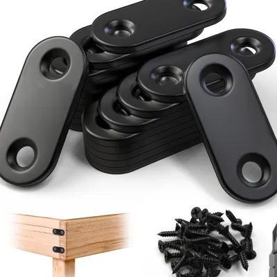 Immagine prodotto di Connettore piatto per mobili - 15 x 36 mm - Acciaio inossidabile - 20 pezzi