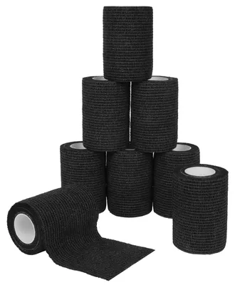 Zdjęcie produktu dla Taśma sportowa samoprzylepna - 7,5 cm x 4,5 m - Elastyczna - Opaska do podkolanówek - 8 rolek