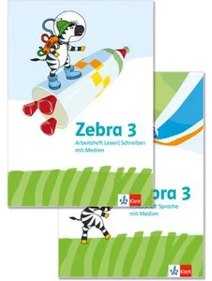 Obrázok produktu pre Zebra 3. Paket: Arbeitsheft Sprache, Arbeitsheft Lesen/Schreiben Klasse 3