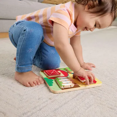 Produktbild von Fisher-Price Guck-Guck-Aktivitätsspiel aus Holz für Babys und Kleinkinder, 1 Holzteil, 1 Jahr(e), Holz, Mehrfarbig