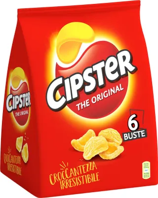 Produktbild von Mondelez 'Cipster Kartoffelchips' unwiderstehlich knusprig, 6x 22 g
