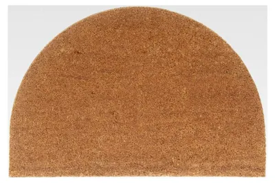 Produktbild von Fußmatte mit PVC-Unterseite, Schmutzmatte für Innen und Außen, Halbrund 60x90cm aus Kokosfaser