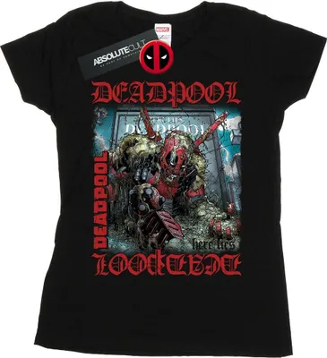 Produktbild von Marvel - "Here Lies Deadpool" T-Shirt für Damen BI17838 (XL) (Schwarz)