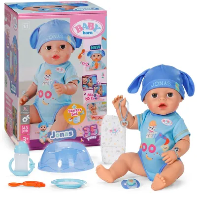 Produktbild von BABY born Jonas Click-&-Play 43 cm – 10 Funktionen, Zubehör, ohne Batterien