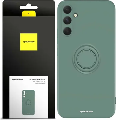 Immagine prodotto di Custodia in silicone SPACECASE Custodia ad anello in silicone per Galaxy A54 5G verde