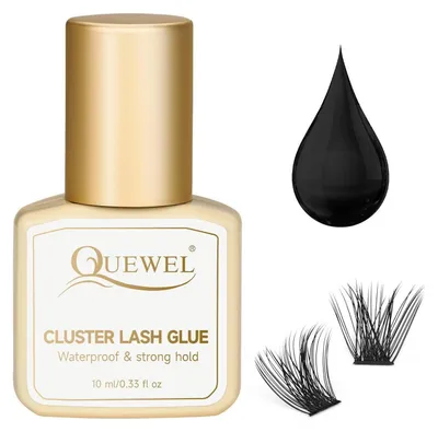 Produktbild von Wimperncluster Kleber 10ml Schwarz für DIY Wimpernverlängerungen, Langanhaltend, Wasserfest