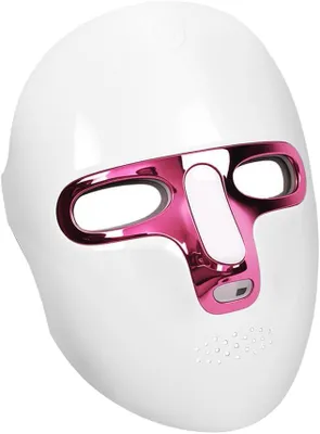 Produktbild von LED Gesichtsmaske 7 Farben Lichttherapie, 98 LEDs Lichttherapie Maske Gesicht, kabellos wiederaufladbar, für Hautpflege & Beauty Routine