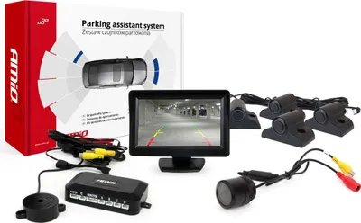Immagine prodotto di Assistente al parcheggio AMiO TFT01 4,3" con telecamera HD-301-IR a 4 sensori nero Autocarro