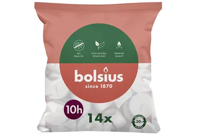 Produktbild von BOLSIUS Maxi Teelichte 10Stunden 14Stück
