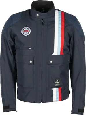 Produktbild von Helstons Hamilton Motorrad Textiljacke, blau, L