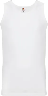Produktbild von Fruit of the Loom 61-098-0 | Athletic Vest Tank Top Herren T-Shirt - Farbe: White - Größe: M