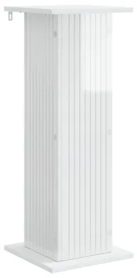 Obrázok produktu pre vidaXL Stojan na rastliny, lesklá biela, 30,5 x 30 x 80,5 cm