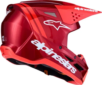 Image de Casque Alpinestars SM3 Radium [blanc/rouge], taille : XS