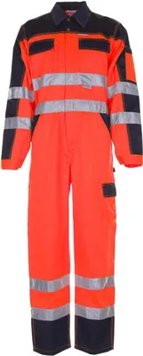 Produktbild von Planam Warnschutz Rallyekombi zweifarbig Gr. 60 orange/marine