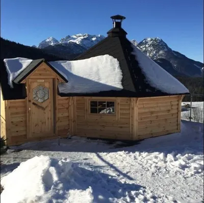 Productafbeelding van Grillhüttenhaus Gartenhütte mit Grill BBQ-Hütte Grillhaus Feuerhütte