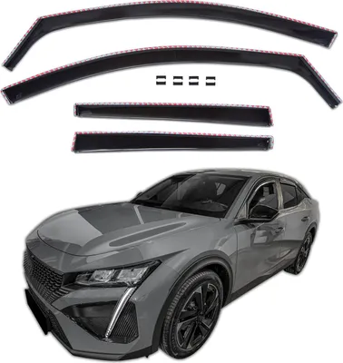 Image de GP Déflecteurs Deflecteurs D'Air Pour Peugeot 408 Depuis 2022 4pcs, Aérodynamique, Montage Facile
