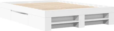Obrázek produktu pro vidaXL Postel White 140x200 cm Dřevěný materiál