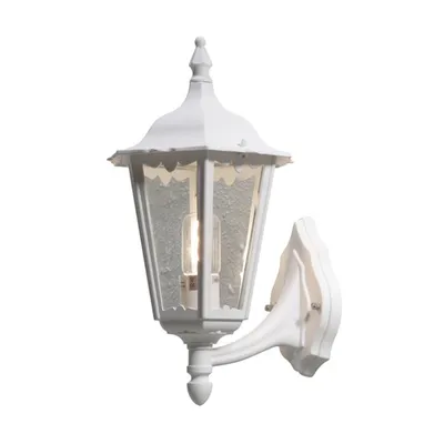 Zdjęcie produktu dla Lampa ścienna Konstsmide Firenze z lakierowanego na biało aluminium z przezroczystym szkłem