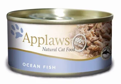 Produktbild von APPLAWS Ocean fish in broth - nassfutter für Katzen - 156g