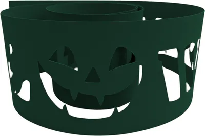 Produktbild von zaun|zu PREMIUM Happy Halloween Sichtschutzstreifen für Deinen Zaun Grün 2,55m