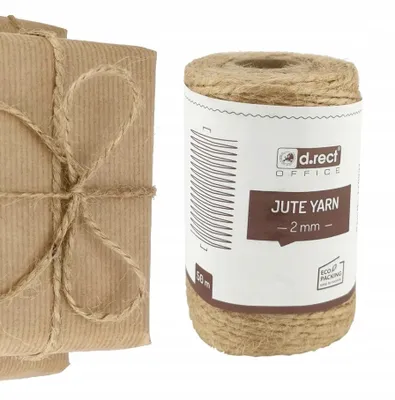 Zdjęcie produktu dla Sznurek Jutowy Ozdobny Naturalny Z Juty 2Mm 50M