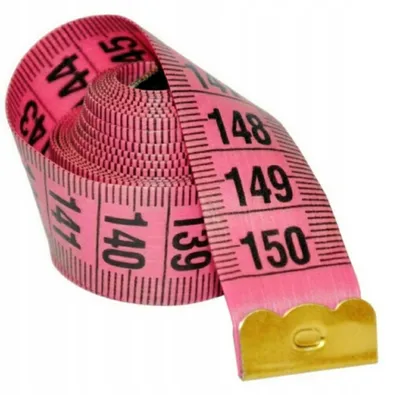 Obrázek produktu pro Krejčovský metr v krabičce ETUI Metr Centimetr svinovací 150 cm růžový
