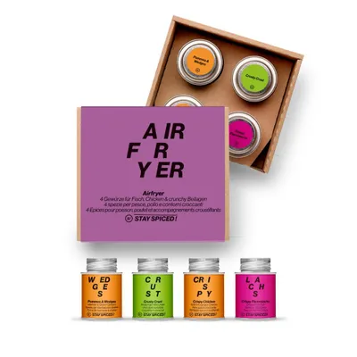 Produktbild von STAY SPICED !  AirFryer  | Gewürzset | 4er Geschenkbox | 600 g