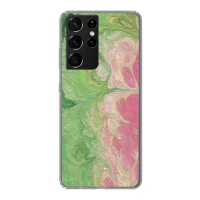 Produktbild von MuchoWow® Handyhülle Schutzhülle Hülle für Samsung Galaxy S21 Ultra Farbe - Kunst - Psychedelisch Silikon Softcase Handy Hülle - Mobiltelefon