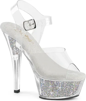 Produktbild von KISS-208RSI Damen Sandale von Pleaser, Transparent EU 43, US 13