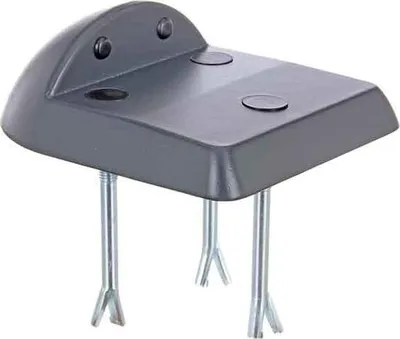 Obrázek produktu pro Alberts 971594 Auflaufschuh, Aluminium-Druckguss, anthrazit RAL 7016, 154 x 186 mm, 60 mm über Boden