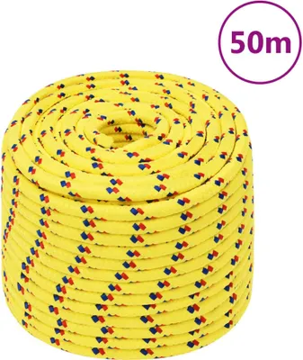 Produktbild von The Living Store Bootsseil Gelb 14 mm 50 m Polypropylen