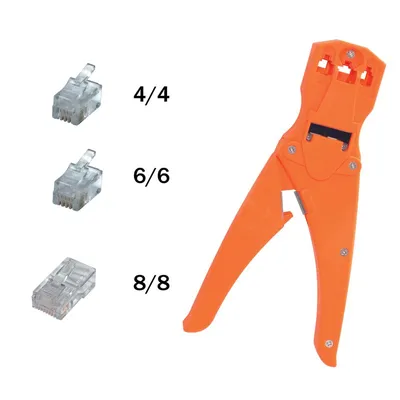 Obrázok produktu pre Kliešte lisovacie na konektory RJ10/RJ11/RJ4 TW3-6