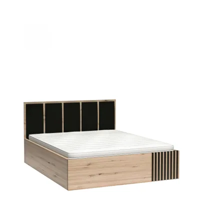 Produktbild von Cali C-16 Doppelbett, Bettrahmen, Kopfteil, Schwarz, Bettkasten, Bett 160x200