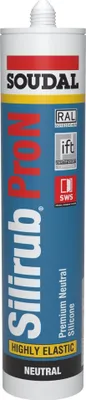 Zdjęcie produktu dla Soudal Silirub Pro N 300ml przezroczysty 117152